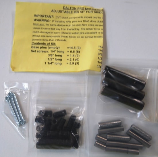 Ski-Doo TRA pins 14.5~25.2 grams