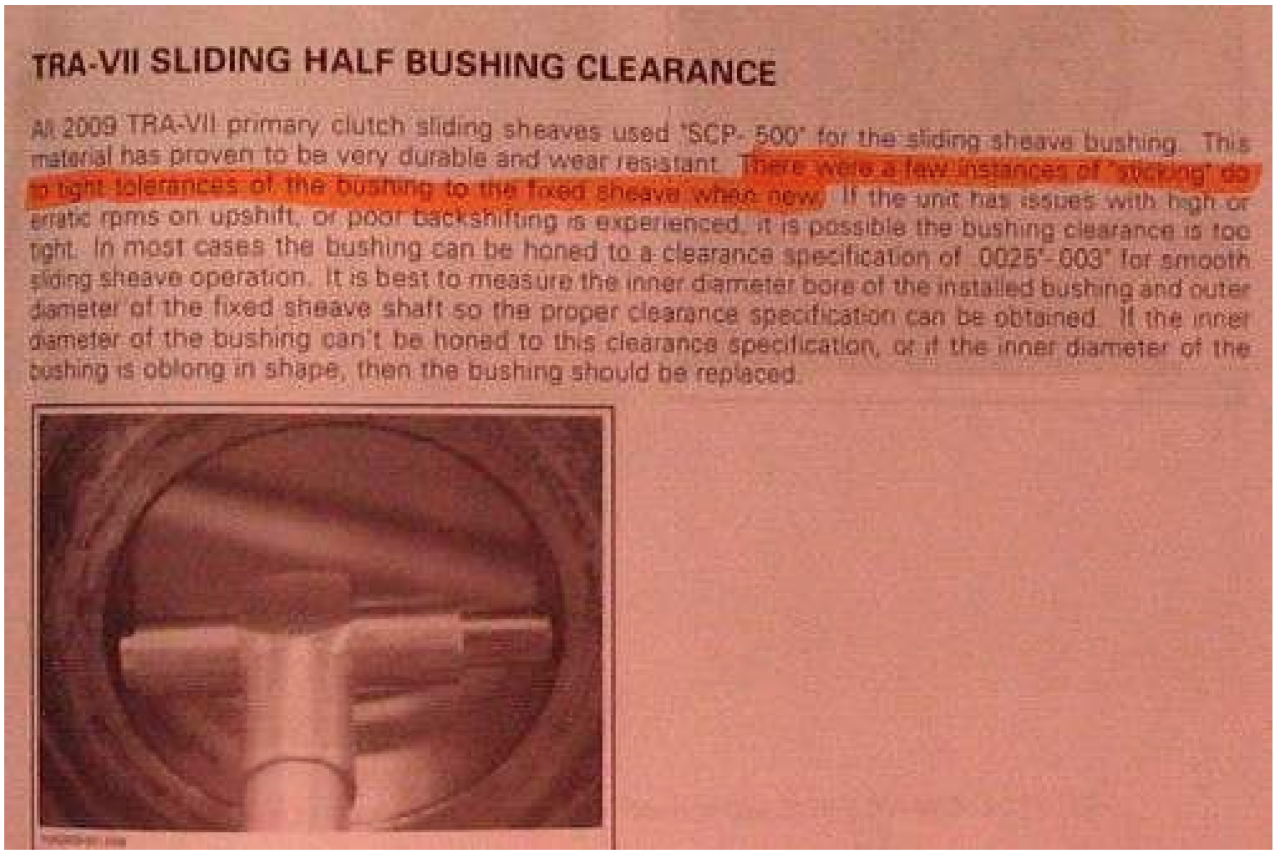 TRA Primary Clutch Alignment iBackShift Clutch Kit